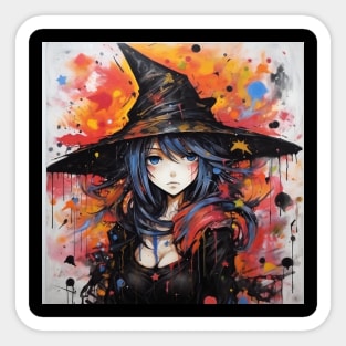 Halloween witch girl Sticker